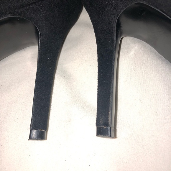 Womens Aldo Size 8.5 over the knee tight black suede high heel boots - Picture 5 of 11